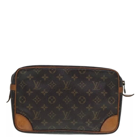 LOUIS VUITTON Monogram Compiegne 28 Clutch Bag M51845 LV Auth 89178 - Picture 2 of 16
